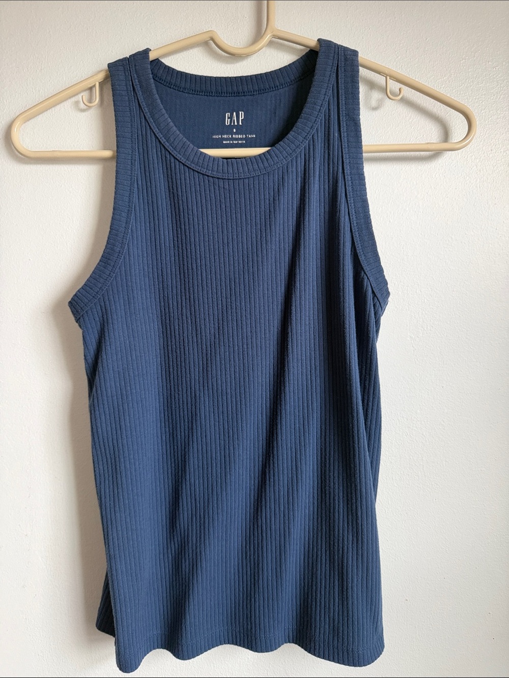 GAP Navy Ribbed Sleeveless Tank